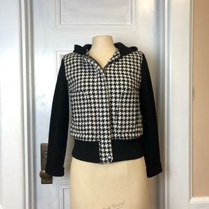 Vintage Revue Black And White Sweater Jacket